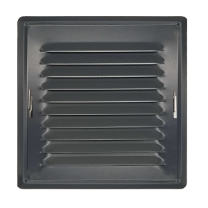 Kratka wentylacyjna zewnętrzna grafitowa połysk 14/14 z ramką montażową
