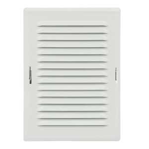 Kratka wentylacyjna zewnętrzna biała 14/21 z ramką montażową