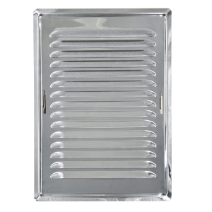 Kratka wentylacyjna zewnętrzna nierdzewna 14/21 z ramką montażową