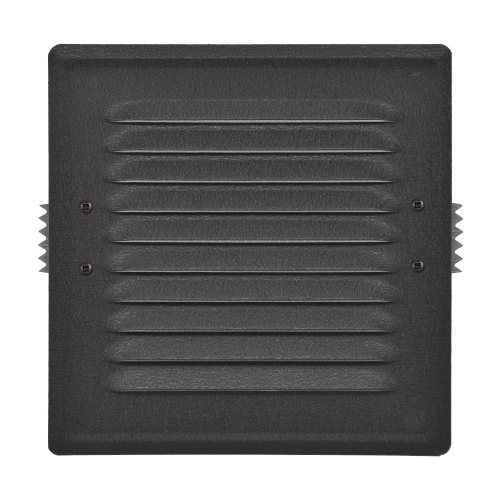 Kratka wentylacyjna zewnętrzna grafitowa matowa 14/14 z uchwytami łapkami