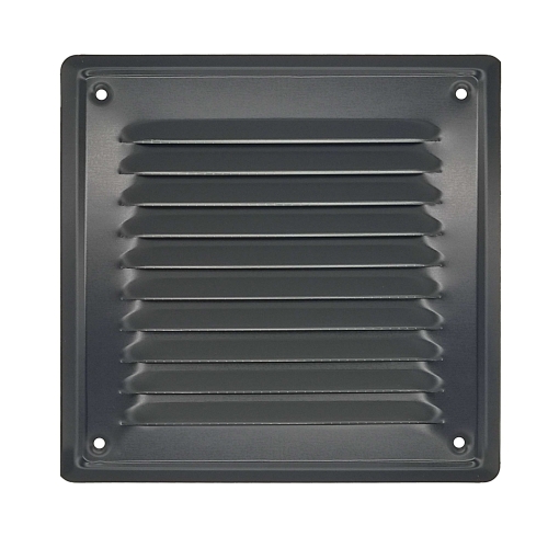 Kratka wentylacyjna zewnętrzna do otworów 14/14 grafitowa przykręcana czterema wkrętami