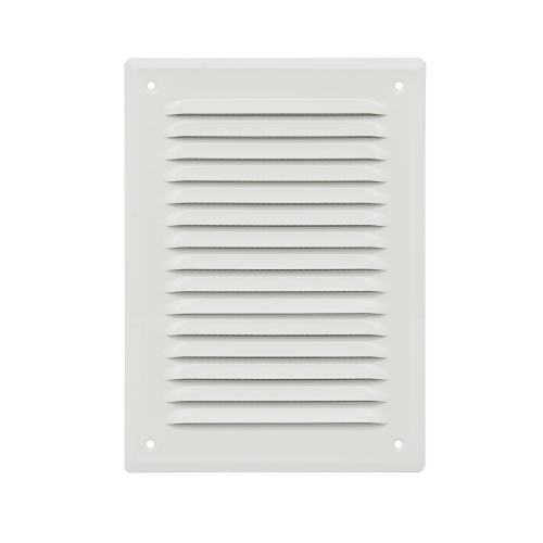 Kratka wentylacyjna zewnętrzna do otworów 14/21 biała przykręcana czterema wkrętami