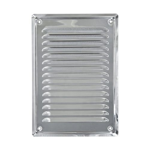 Kratka wentylacyjna zewnętrzna do otworów 14/21 nierdzewna przykręcana czterema wkrętami