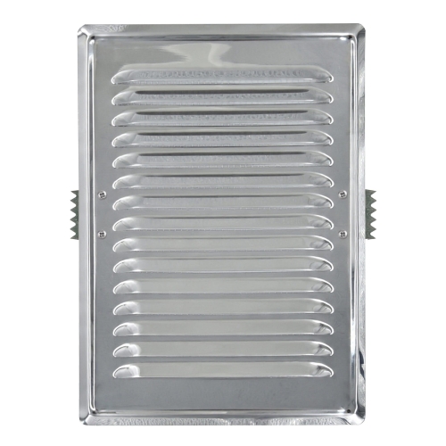 Kratka wentylacyjna zewnętrzna nierdzewna 14/21 z uchwytami łapkami