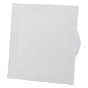 Komplet Wentylator dRim 125 HS Panel Szklany Biały Mat