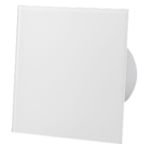 Komplet Wentylator dRim 100 PS Panel Szklany Biały Mat