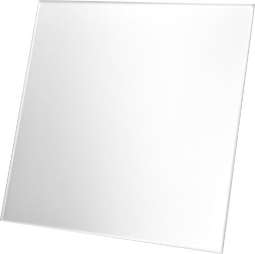 Komplet Wentylator dRim 100 S Panel Szklany Satynowy Srebrny Mat