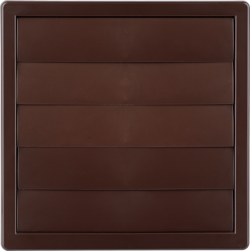 Kratka wywiewna brązowa z żaluzją średnica 80-150