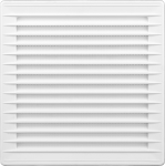 Kratka wentylacyjna kwadratowa biała średnica 80-150