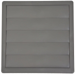 Kratka wywiewna szara z żaluzją