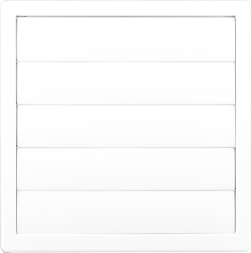 Kratka wywiewna biała z żaluzją średnica 80-150