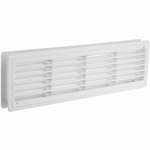 Kratka drzwiowa do otworów 120x435 mm biała