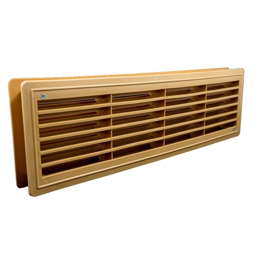 Kratka drzwiowa do otworów 120x435 mm beżowy